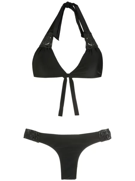 Bikini Amir Slama cu gât halter negru