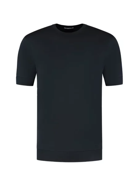 Tricou Stefan Brandt cu decolteu rotund albastru