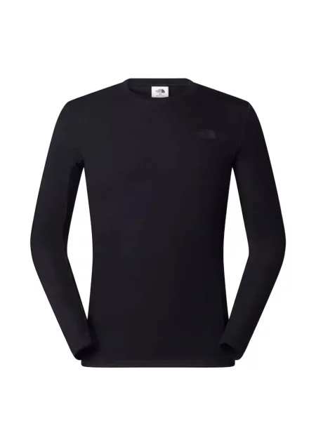 Lung tricou The North Face cu imagine negru