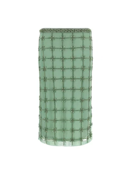 Spódnica midi Pinko do kolan zielona