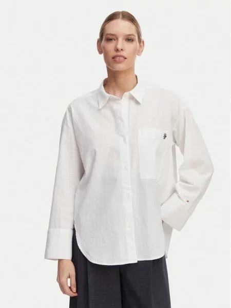 Tommy Hilfiger Cămașă Oversize alb