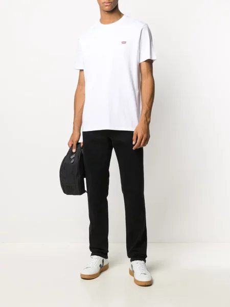 Oříznuté skinny mikina Levi's s autogramem šedá