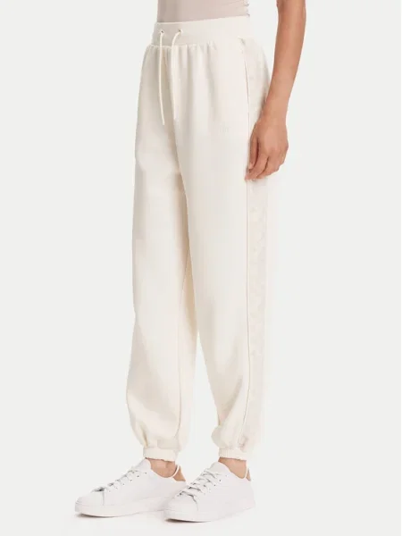 Guess Pantaloni trening Écru alb