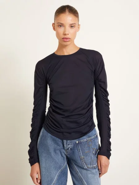 Jw Anderson Tričko S Dlouhým Rukávem tmavě modrá