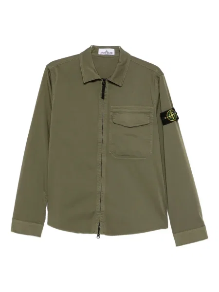 Риза Stone Island камъни зелено