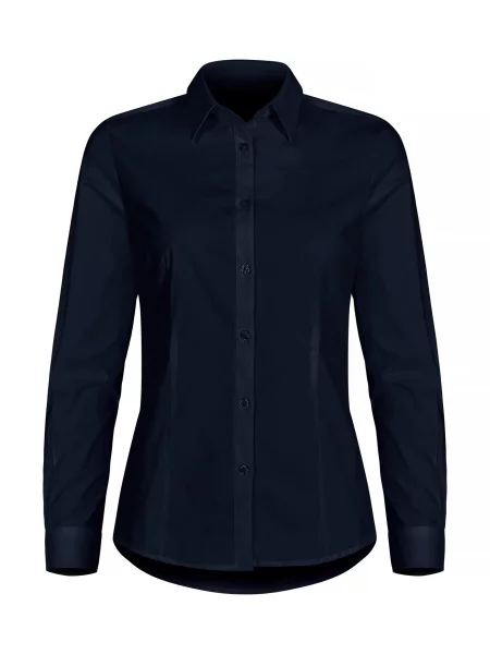Clique Stretch Shirt L/S – Koszula stretch z długim rękawem Dark Navy niebieska