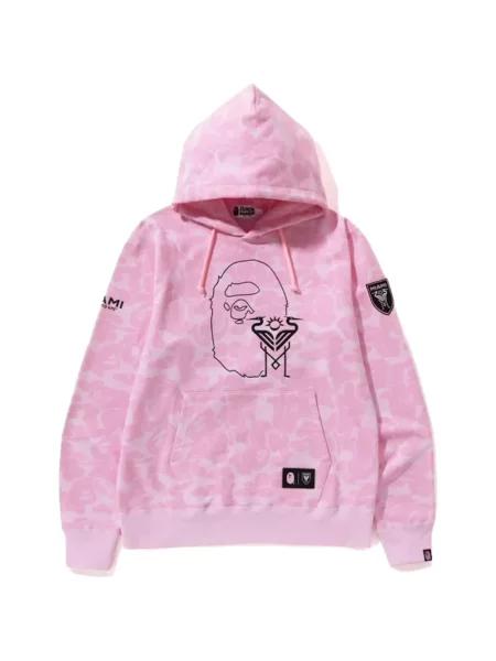 Hanorac cu glugă A Bathing Ape® roz