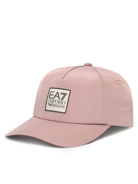Czapka z daszkiem Emporio Armani różowa