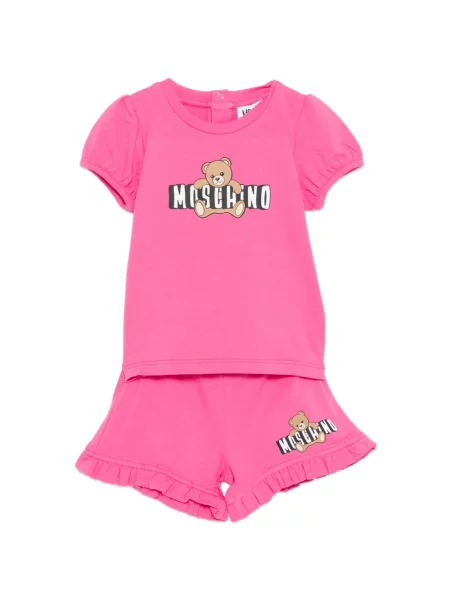 Szorty dziecięce Moschino różowe