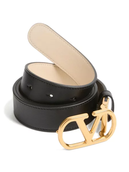 Curea Valentino Garavani din piele negru