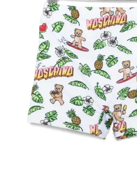 Kąpielówki dziecięce Moschino białe