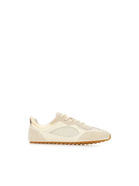 Sneakersy Tory Burch skórzane beżowe