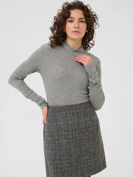 Kaffe Tricou KAIben amestecat gri