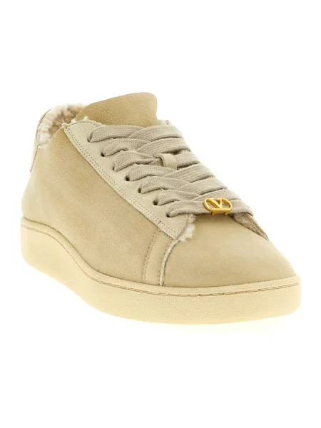 Sneakersy Valentino Garavani skórzane beżowe