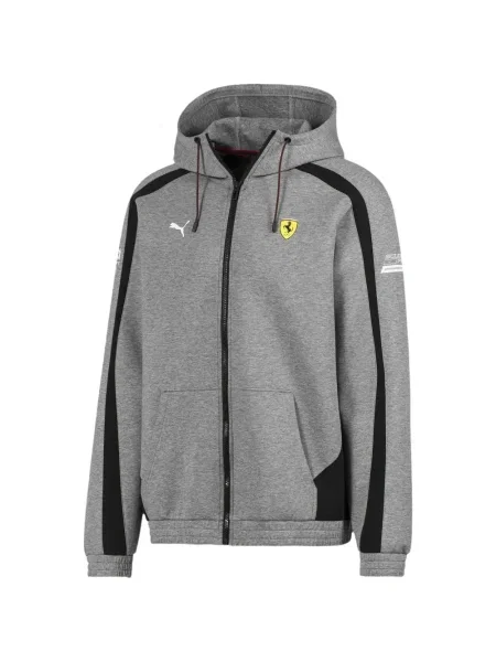 Hanorac cu glugă Puma cu glugă gri