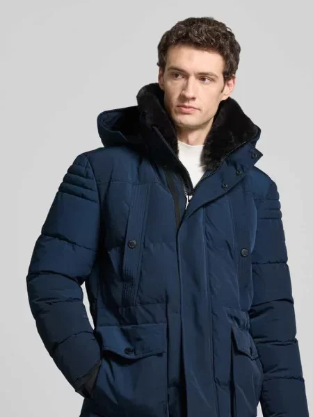 Parka z kapturem od NAUTGÅRD J-LHOTSE granatowa
