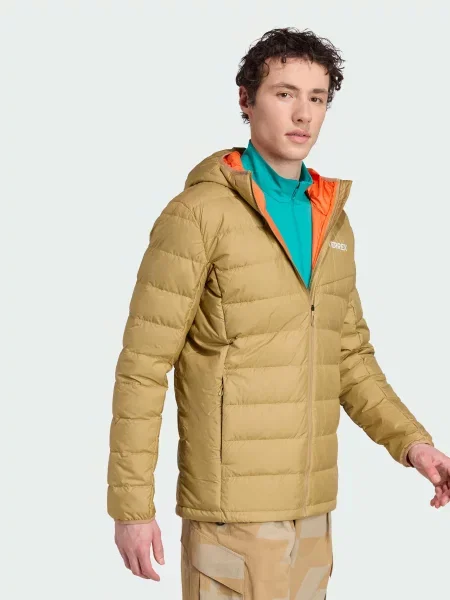 Пуховик Adidas коричневый