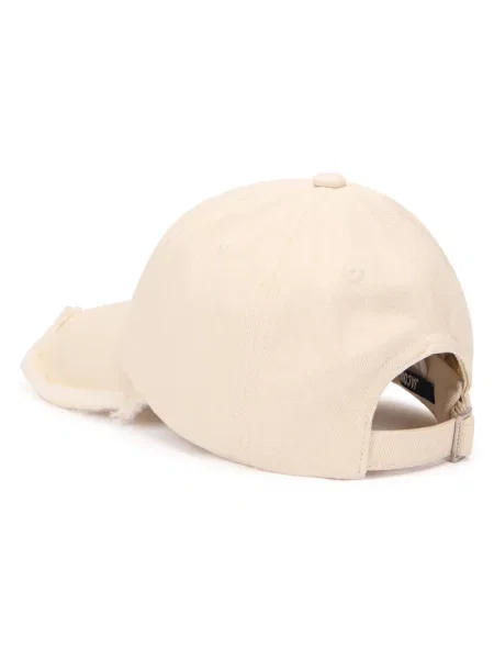 Czapka z daszkiem Jacquemus z logo biała