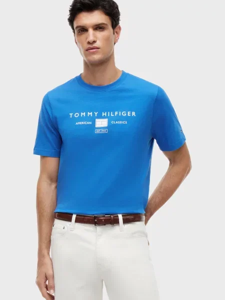 Футболка Tommy Hilfiger блакитна
