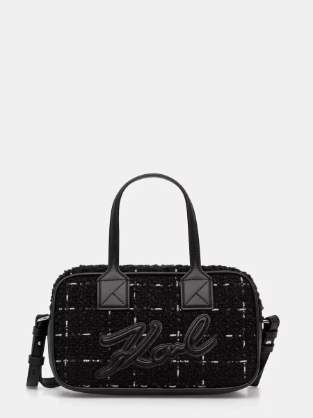 Чанта с вълна Karl Lagerfeld K/SKUARE черно