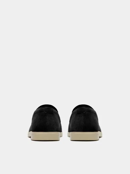 Замшевые мокасины Clarks синие