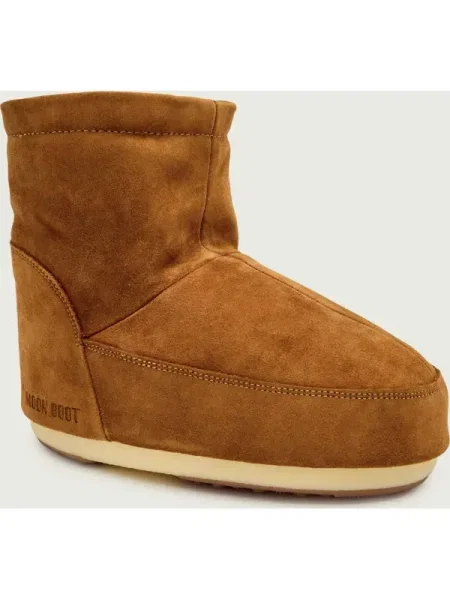 Moon Boot cizme de zapada din piele intoarsa Icon Low Nolace Suede maro