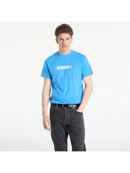 T-shirt Karl Lagerfeld Jeans Slim Graphic Tee Azure Blue XL niebieska