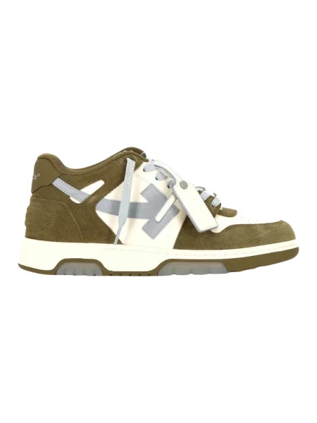Sneakersy Off-white skórzane biznesowe białe