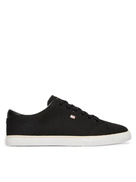 Tommy Hilfiger Teniși Th Low Profile Vulc Canvas negru