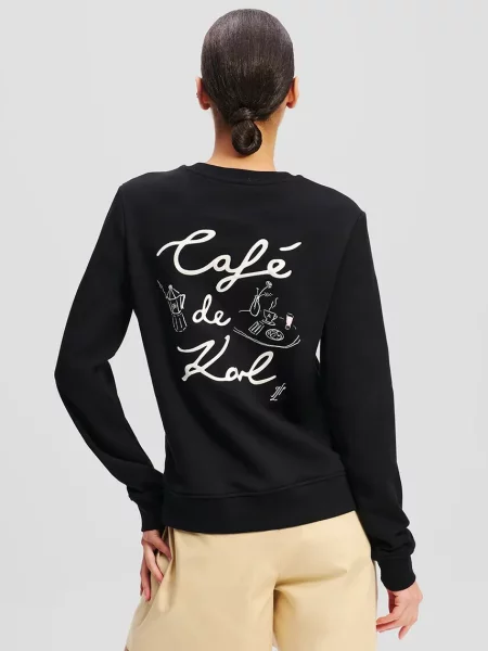 Karl Lagerfeld bluza z nadrukiem czarny