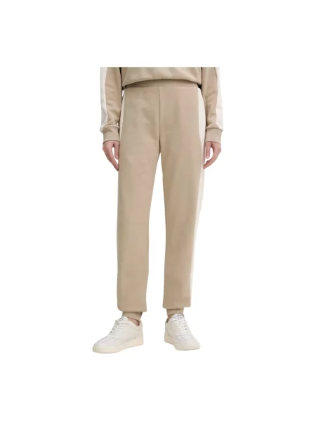 Spodnie dresowe Armani Exchange z logo beżowe