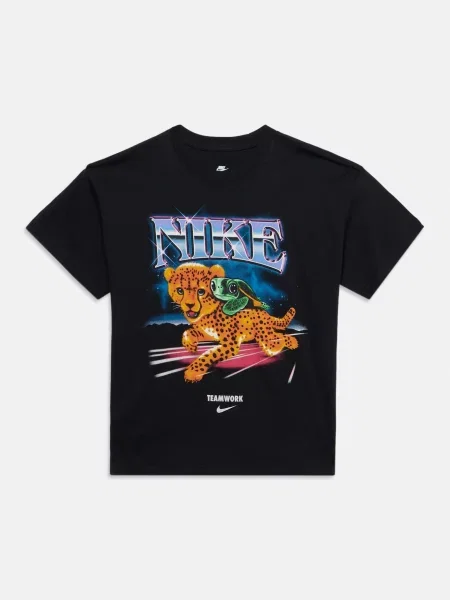 Nike Sportswear Tričko modrá / pueblo / smaragdová čierna