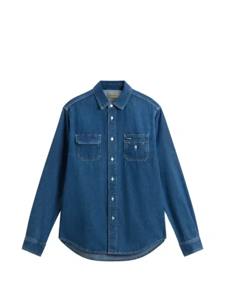 Cămașă de blugi Woolrich albastru