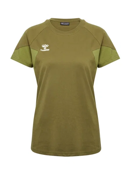 Hummel Tricou funcțional Travel verde limetă / oliv alb