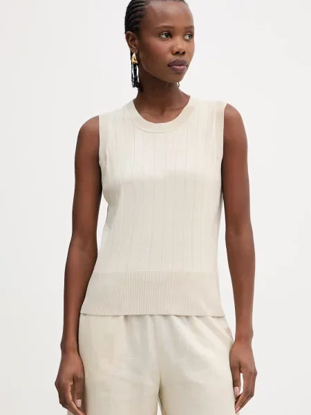 Top Mm By Max Mara beżowy