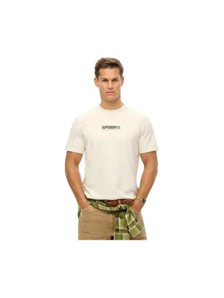 Tricou sport Superdry alb