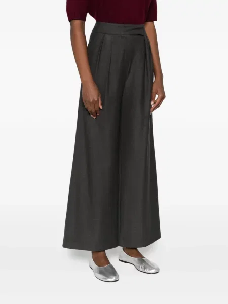 Pantaloni Thelaurent plisate gri
