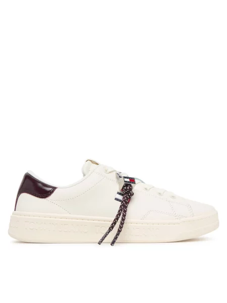 Tommy Jeans Laisvalaikio batai Tjw Logo Sneaker balta