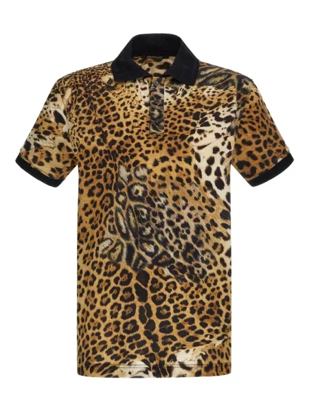 Polo Roberto Cavalli cu imagine cu model leopard