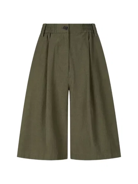 Pantaloni scurți Tomboy plisate verde