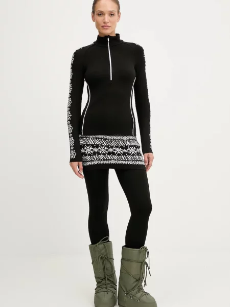 Спортивні легінси Newland LADY SKIRT LEGGINGS візерунок чорний