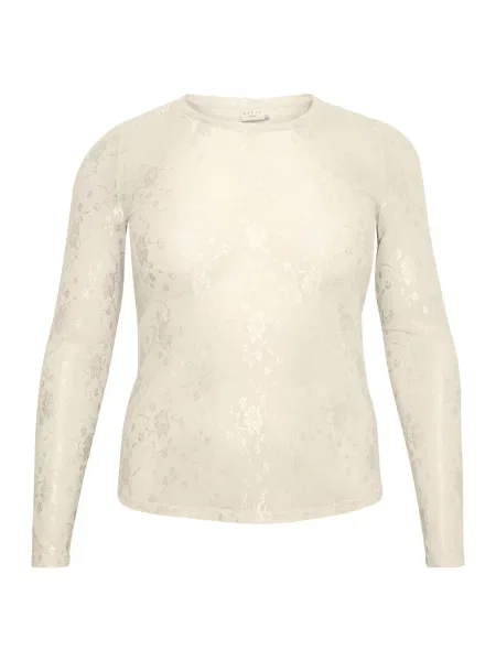 KAFFE CURVE Tričko Nikoline' bílá