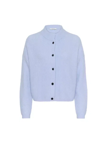 Krótki kardigan Gestuz wełniany niebieski