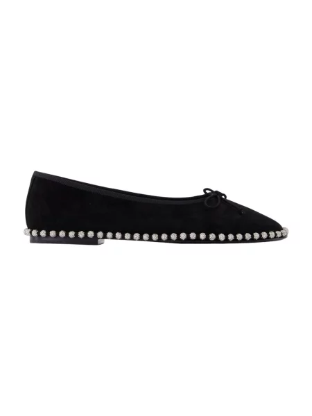 Balerinki Alexander Wang skórzane czarne