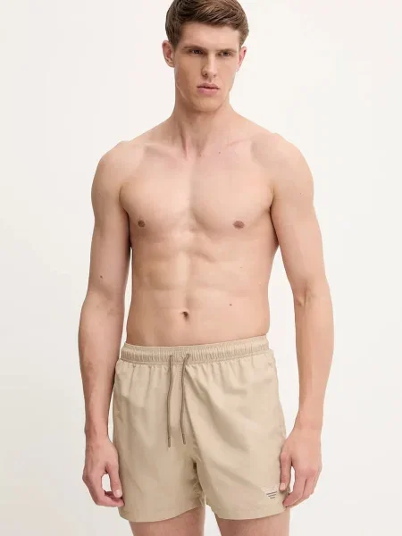 Плувни шорти Emporio Armani Underwear бежово