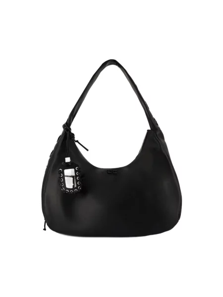 Ganni Torebki Kobieta ONE SIZE XXL Hobo Bag czarny
