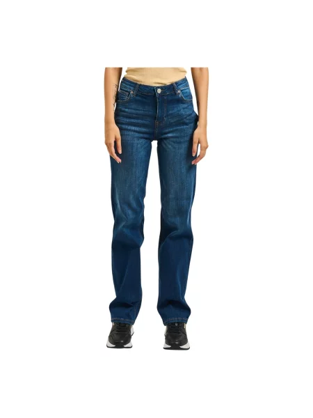 Fracomina Jeansy Kobieta Denim Dżinsy Straight Fit niebieski