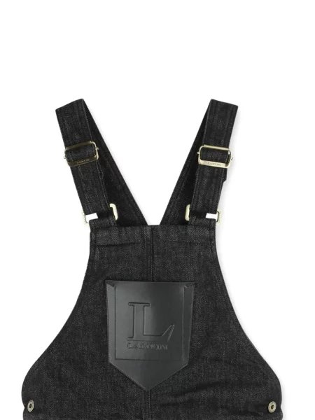 Kombinezon jeansowy dziecięcy Lanvin Enfant czarny