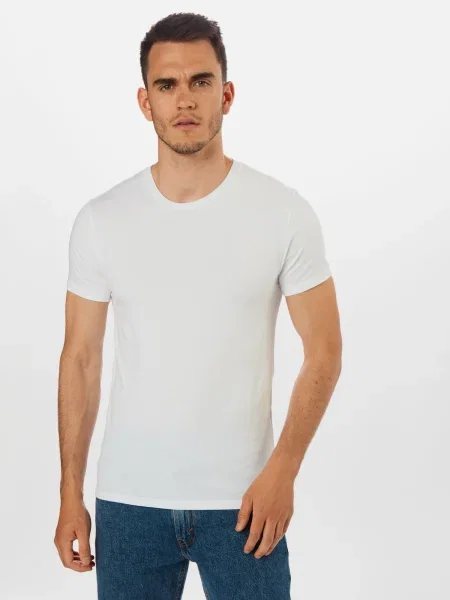 LEVI'S Tričko sivá melírovaná biela