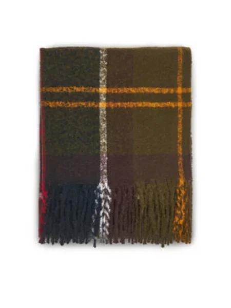 Barbour sál mintás zöld